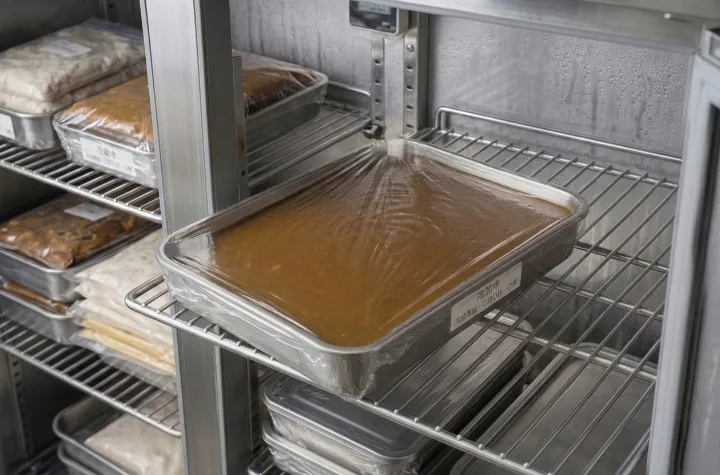 冷却して旨味を閉じ込める